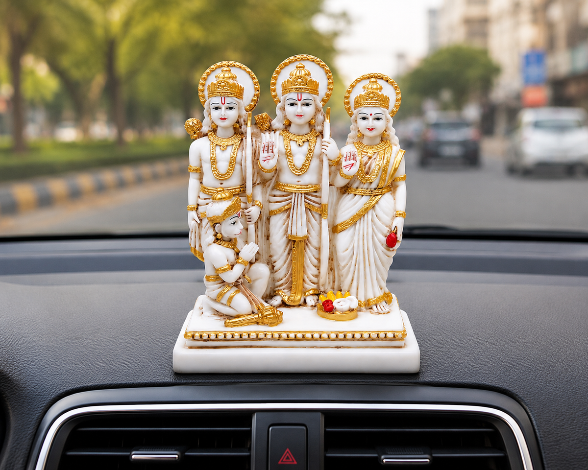 Premium Ram Darbar Murti for Home Temple, Pooja Room, Car Dashboard & Gifting 🙏✨