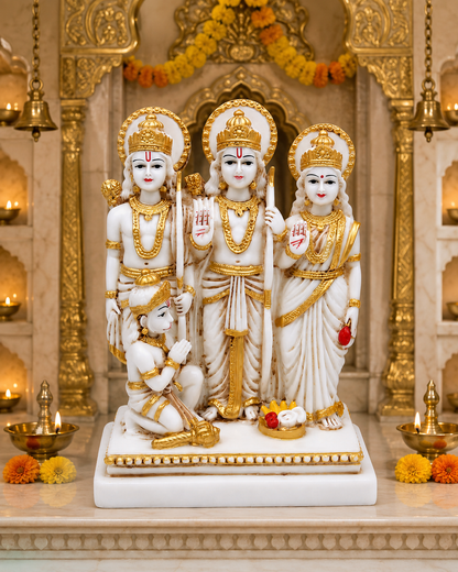 Premium Ram Darbar Murti for Home Temple, Pooja Room, Car Dashboard & Gifting 🙏✨